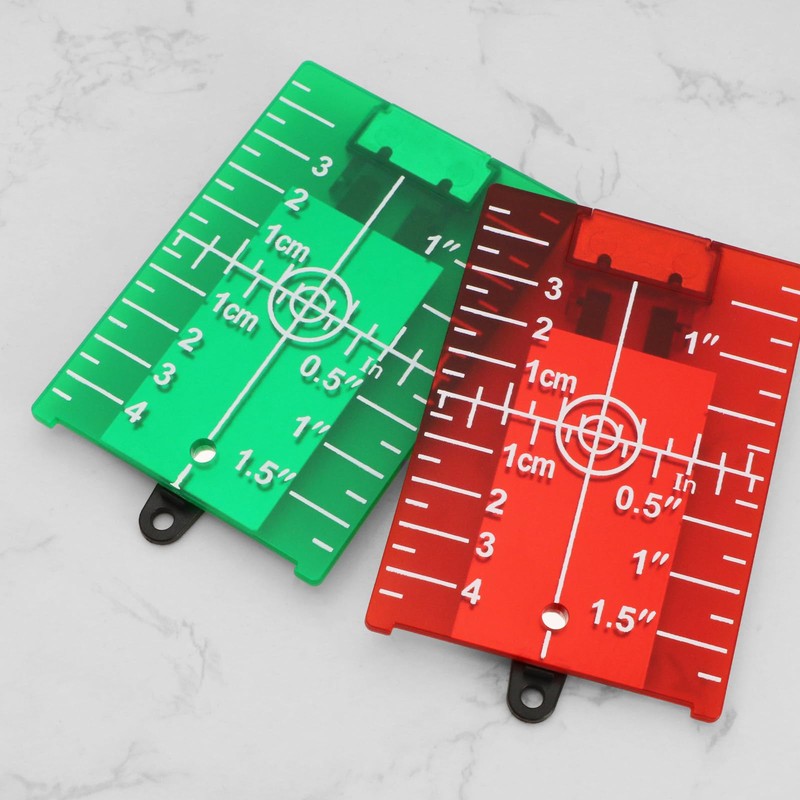 Create idea 2pcs Laser Level Reflector Target Board Bracket Reflector