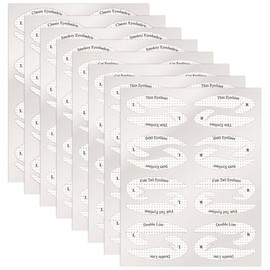 64pcs Winged Eyeliner Stamp,Eye Liner Stencil Kit,Eye Shadow Shield Protector Pads Eyeshadow Stencils,Make Up Tape For Eyeshadow Wing,Eyeshadow Tape,Eyeliner Stamp(SIZE:4.7x3.7inch)