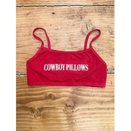 Red Cowboy Pillows®️ Bra - Size: L