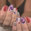 Independence Day Press on Nails Short Square Fake Nails 4