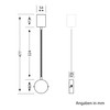 ledscom.de Waika Reading Lamp with Gooseneck Plug Switch Matte Black