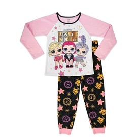 L.O.L. Surprise! Girls' Cozy Long Sleeve Pajama Set - Adorable 2-Piece Sleepwear for Little Fashionistas, Pink, 6/6X