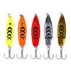 Balifly Spoon Fishing Lures Spinner Baits with Treble Hooks Blade