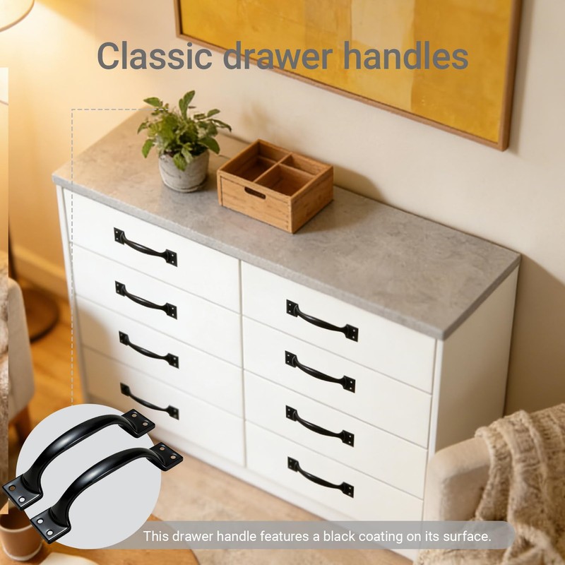 Cixuaiti 6PCS Cabinet Pull & Door Handle, Premium 5.6-Inch Kitchen