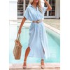 Dokotoo Oversized Swimsuit Coverups Summer Dresses for Women 2024 Fashion