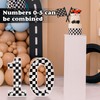 Liengoron Racing Car Light up Numbers 8.5in Birthday Party Decoration
