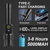 Flashlights LED High Lumens Rechargeable, Heavy Duty Powerful Flashlight, Super