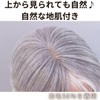 Soft Gray Hairpiece Ciel Miki Part Wig Heat Resistant Short
