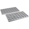 FindingKing 2 Gray Flocked 32 Compartment Display Tray Inserts