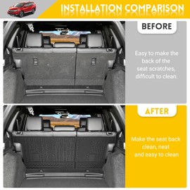 JTYZSM Backrest Mat for 2017-2022 Honda CRV Fuel Model Cargo Mat All Weather Rear Seat Back Cover Mat Cargo Liner for 2017 2018 2019 2020 2021 2022 Honda CR-V Accessories (Fit 17-22 Fuel Model Only)