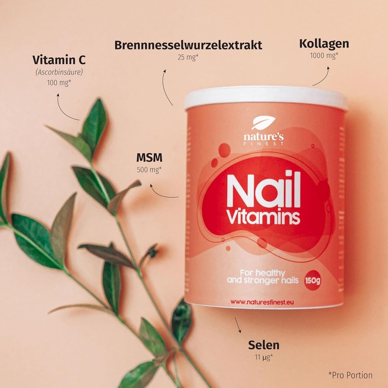 Nature's Finest by Nutrisslim: Nail Growth Supplement - Collagen for