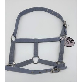 Ruggles Head Collar for Shetland Pony and Miniature Horses | Durable and Adjustable | Ideal for everyday use (Light Grey, Shetland)