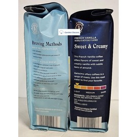 Generic Barissimo French Vanilla Naturally Artificially Flavored Light Roasted Ground Coffee 12oz 340g (Two Bags)