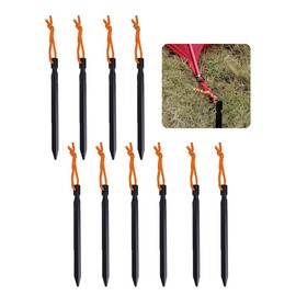 zalati Tent Pegs 10pcs Tent Stakes with Rope Heavy Duty FixingTools for Outdoor Tent Camping Hammocks and Canopy