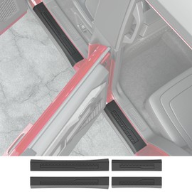 powoq Door Sill Protector Compatible with 2021-2024 Ford Bronco Car Door Protector TPE 4 Door Car Sill Guard Replacement for 2021-2024 Ford Bronco Accessories (Compatible with 2021-2024 Ford Bronco)