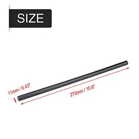 Barras de Pegamento Termofusible de 270 mm, Palitos Calientes sin Pintura para Herramientas de Reparación de Abolladuras (Negro)