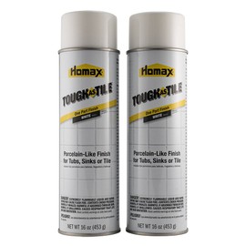 Homax Tub and Tile Refinishing Epoxy One Part Aerosol, White, 32 oz