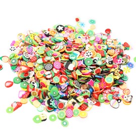 TCOTBE 2000 Pcs Fruit Polymer Slices,Fruit Slime Supplies Charms Acessories Add ins Clay DIY Nail Art,Charms Making Kit Decoration Arts Crafts