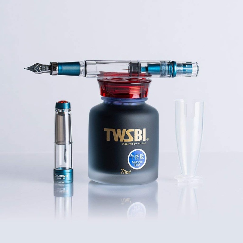 Twsbi Diamond 580AL R Prussian Blue Fountain Pen M Special
