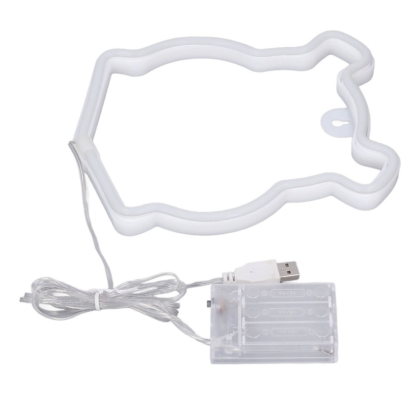 Neon Light LED Bear Shaped Neon Sign Battery Operated USB