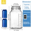 1 Gallon Super Wide Mouth Glass Storage Jars with Airtight