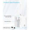 WiFi Extender Signal Booster with 4 Rotatable Antennas, Dual Band
