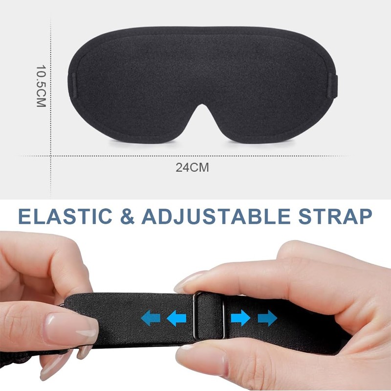 ZEPIQOR Sleep Mask for Men and Women, 2024 Upgrade Specially