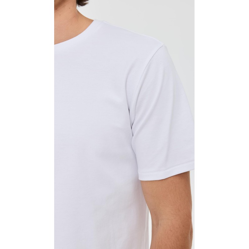 rag & bone Men's Pima Interlock Tee, White, XL