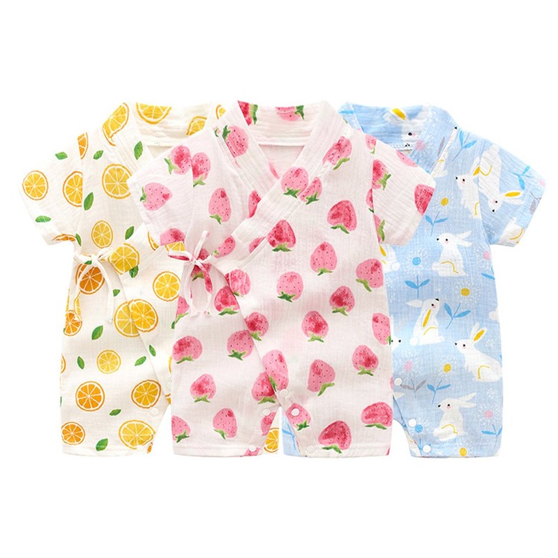 PAUBOLI - Bata kimono de algodón para recién nacido, bata