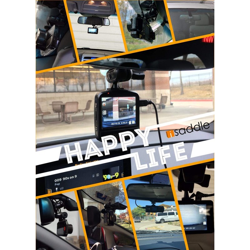 iSaddle Dash Cam Mirror Mount Holder - Professional Rearview Mirror