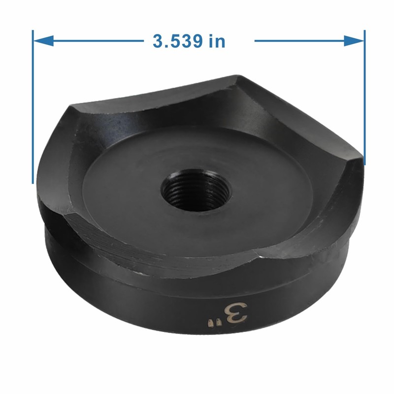 AMZCNC 3" Conduit Punch and Die for Hydraulic Knock Out