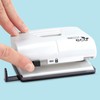 Rapesco 1522 ECO 2-Hole Punch, 22 Sheet Capacity, Soft White