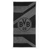 Borussia Dortmund BVB Bath Towel Grey/Black 70 x 140 cm