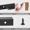 Malimali 10 Pack Black Kitchen Cupboard Handles Finger Edge Pulls