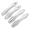 4PCS Exterior Door Handle Cover Trim ABS Chrome Self Adhesive