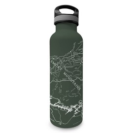 McGovern Outdoor Great Smoky Mountains National Park Map Water Bottle, Green, 25 oz