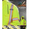 Hi Vis Safety Rain Jacket for Men Women Waterproof Breathable