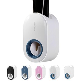 Vivva Toothpaste Dispenser,Automatic Toothpaste Squeezer Dispenser for Kids & Family Shower,Wall Mount Bathroom Accessories(Grey)