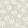 NuWallpaper NU1651 Dandelion Grey Peel & Stick Wallpaper, Neutral