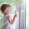 4 Window Lock with Button, Window Handles, Keyless Window Lock,