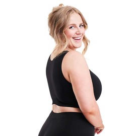 All Woman Plus Size Fuller Cup Comfort Wire Free Bra (UK, Alpha, XL, Regular, Regular, Standard, Black)