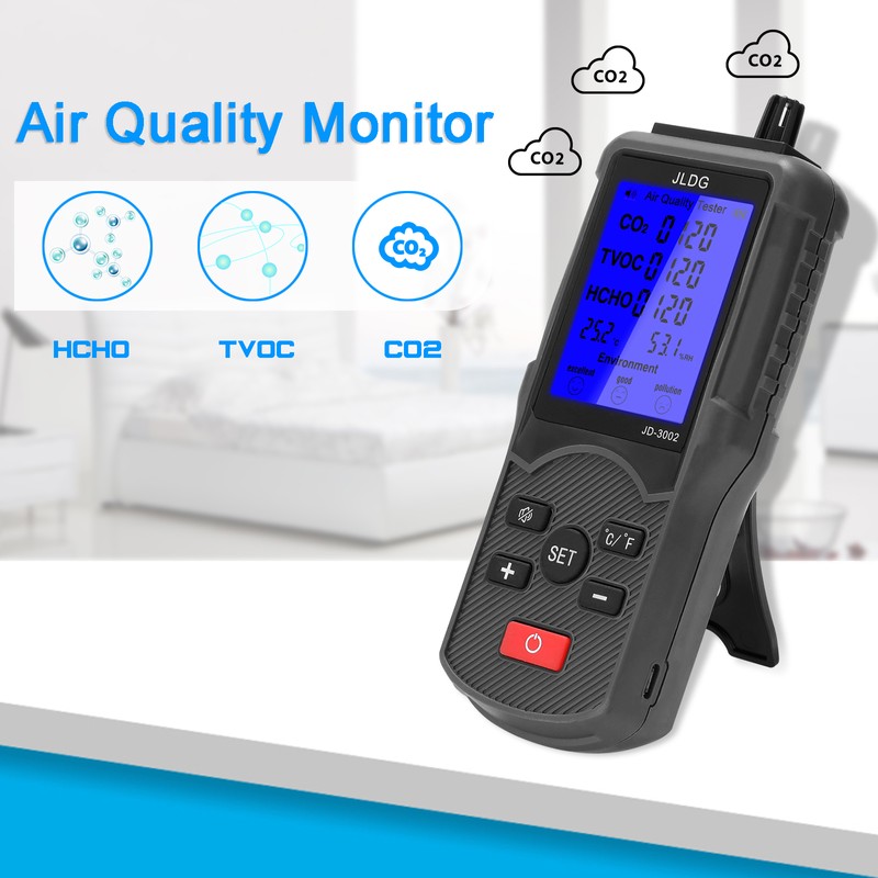 Multifunctional Air Quality Tester CO2 TVOC Meter Temperature Humidity Measuring