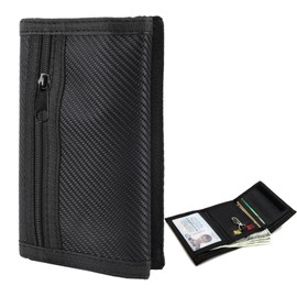 Anmahe Travel Wallet for Men,Velcro Slim Wallets for Men,Tri-Fold Mens Travel Wallet,Wallets Holds 6 Cards and Banknotes,for Fathers Boyfriends Birthday