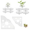 10 Pcs Creative Floating Floral Arrangement Holder,2pcs Aquarium Plant Holder