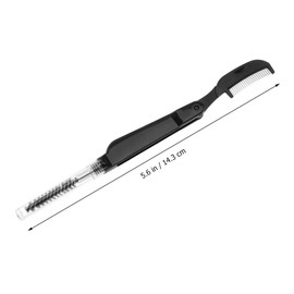 Beavorty 3Pcs Stainless Steel Eyelash Brush Eyebrow Comb Double Ended Makeup Applicators for Precise Eye Makeup Durable Cosmetic Beauty Tools for Easy Grooming and Styling