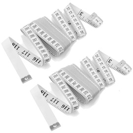 2Pcs 120 Inch/300cm Soft Tape Measure for Sewing Tailor Cloth, Body Measurement-Indexed in Metric & Standard Units, Convenient 0.75 Inch wide PVC Coated Fiberglass (White)