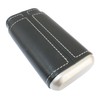 Mammoth Cigar Tube Leather Covered Black Case With Cedar Lining