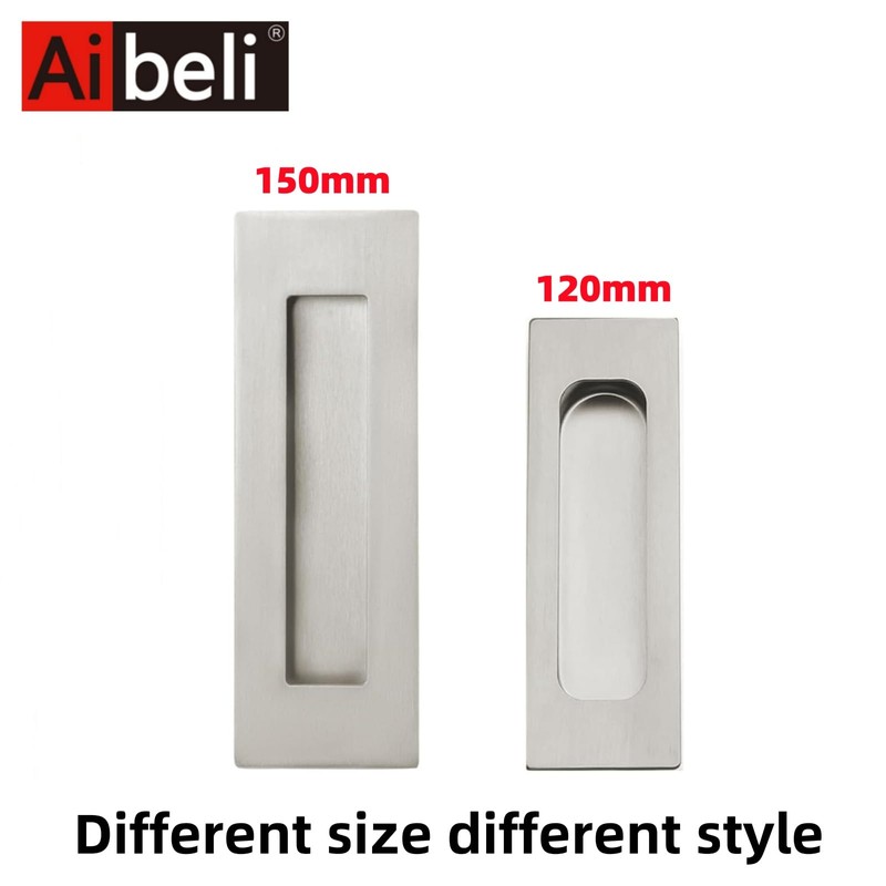 Aibeli 4.72 Inch Recessed Finger Flush Pulls for Pocket Door