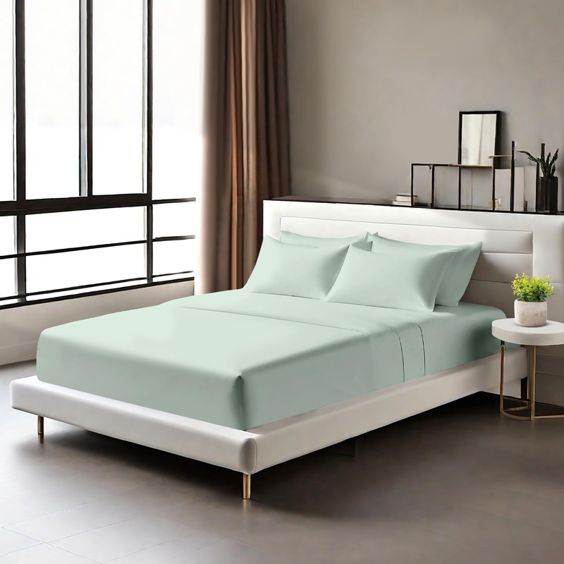 Egyptian Cotton Fitted Sheets 25cm Deep Mattress Pocket 200 Thread