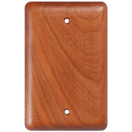 YDJSA Cherry Wood Blank Wall Plate Cover Decorator Style Perfect for Blank Wall Plate and Blank Outlet Cover Home Decor Elegant Design
